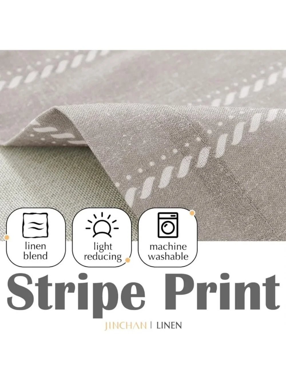 Nautical Striped Linen Valance Curtain - 16